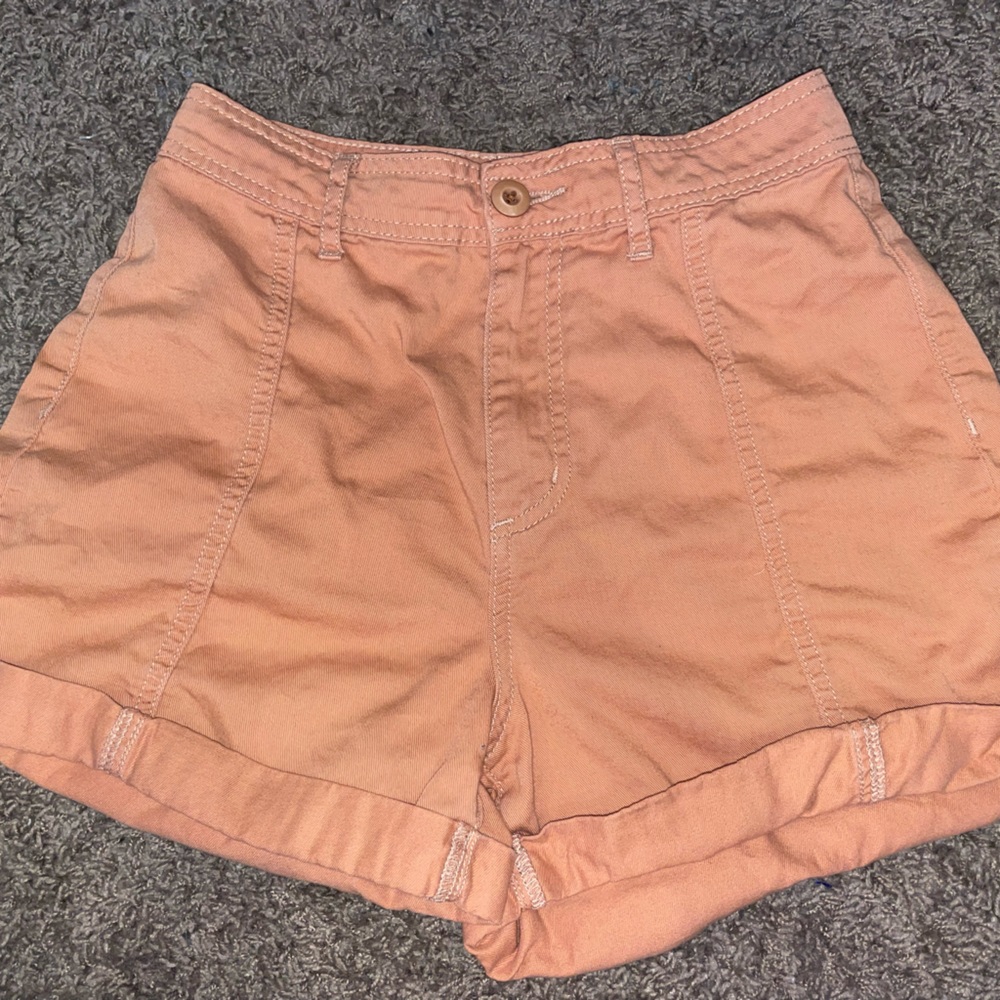 BDG light orange shorts